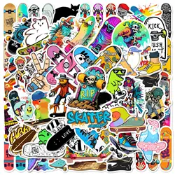 Pegatinas impermeables de grafiti dibujos animados para monopatín