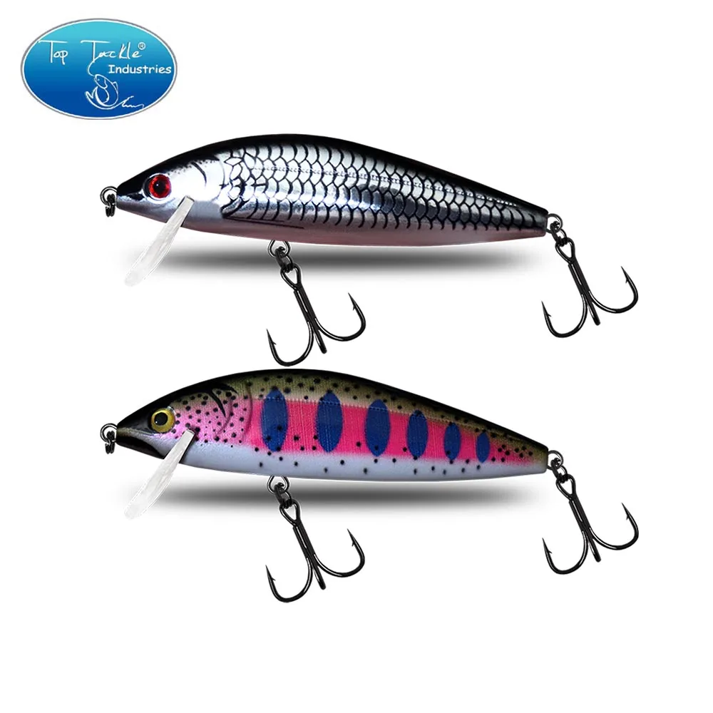 Top TACKLE INDUSTRIES-señuelo de pesca de pececillo que se hunde, 7cm, 10g, señuelo Artificial para trucha, corriente, lago, Jerkbait, pesca en roca, cebos duros - imagen 4