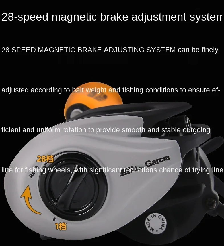 100% Original USA  America Garcia JORDAN LEE 10+1BB 6.4:1 7.1:1 6.8KG Max Drag Casting Reel Signature Series JLEE Fishing Reel - imagen 3
