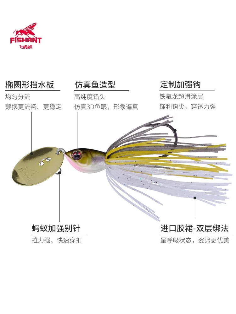 Cebo de alambre para pesca, anzuelo de plomo, 10g/14g, capa de natación completa, Wobbler Artificial, cebo falso - imagen 4