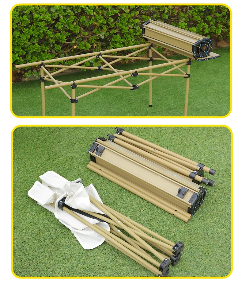 Mesa plegable para exteriores, mesa de rollos de pollo, práctica mesa de Camping, silla de Picnic, juego completo de suministros de equipos - imagen 4