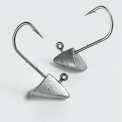 Anzuelos Jig Head de plomo con cola en T para vinilo