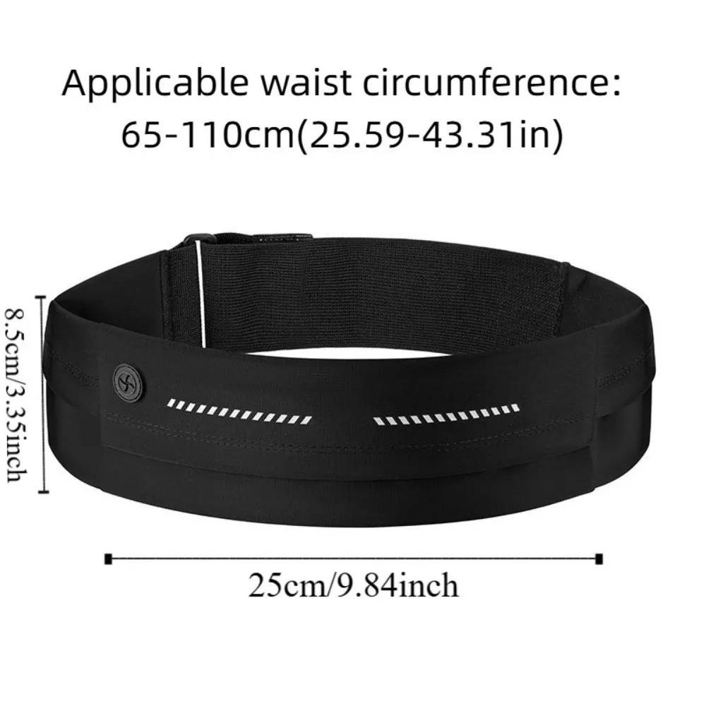 Riñonera deportiva ultrafina para móvil, riñonera para correr con reflejo nocturno, almacenamiento transpirable, bolsa deportiva para teléfono para hombres y mujeres - imagen 5