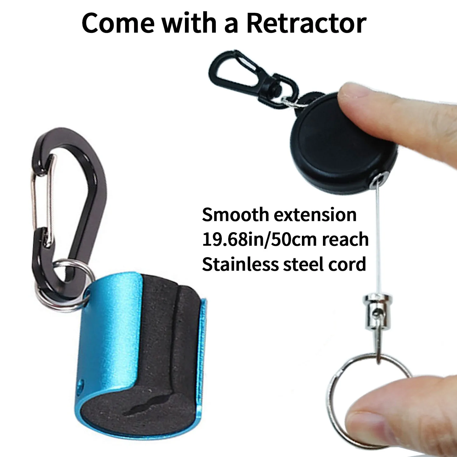 Porta cañas portátil con clip ajustable para aparejos de pesca - imagen 4
