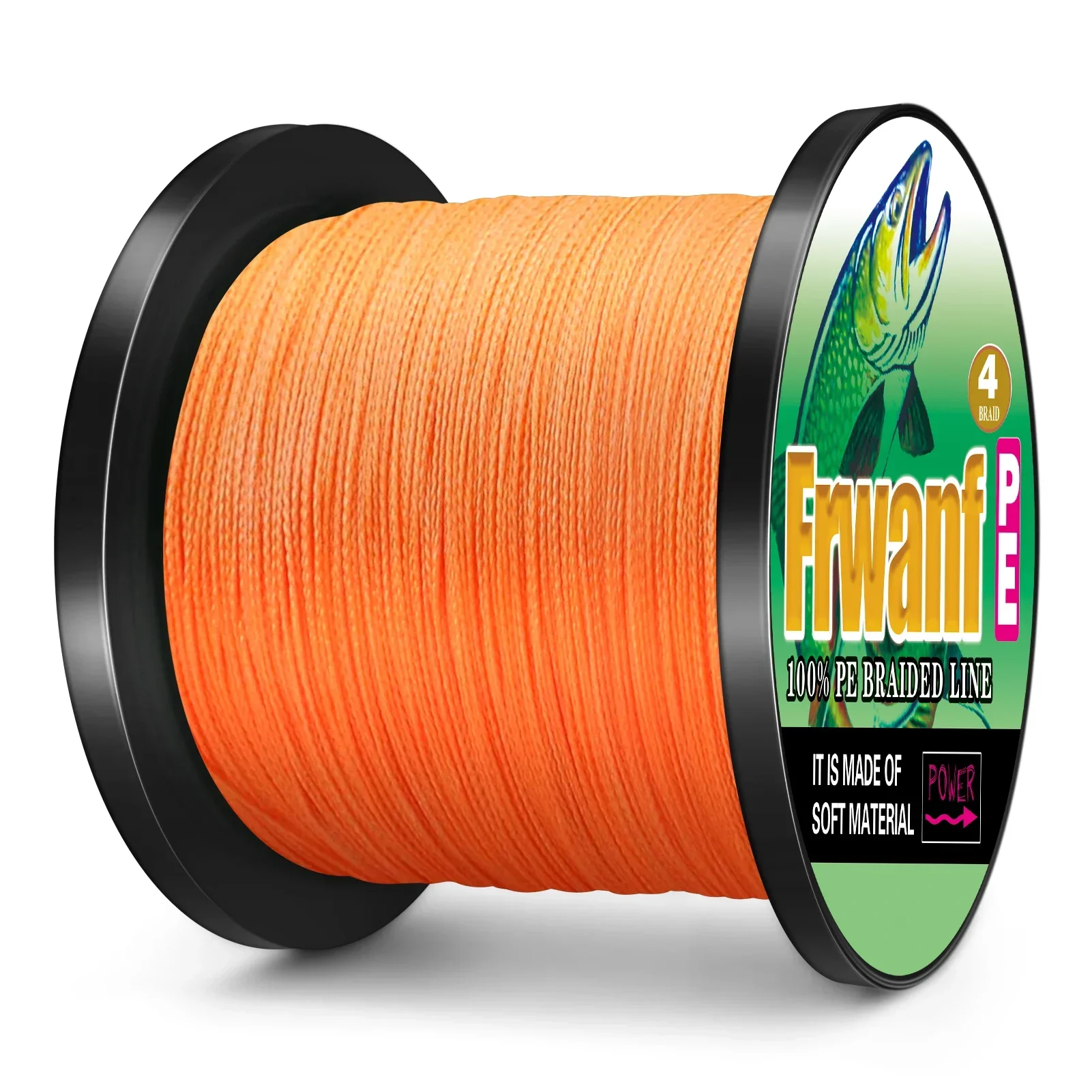 Línea de pesca Frwanf de 4 hebras, pesca de PE trenzada de 2000M, línea de pesca súper fuerte de 2-100LB, herramienta de sedal duradera multifilamento - imagen 2