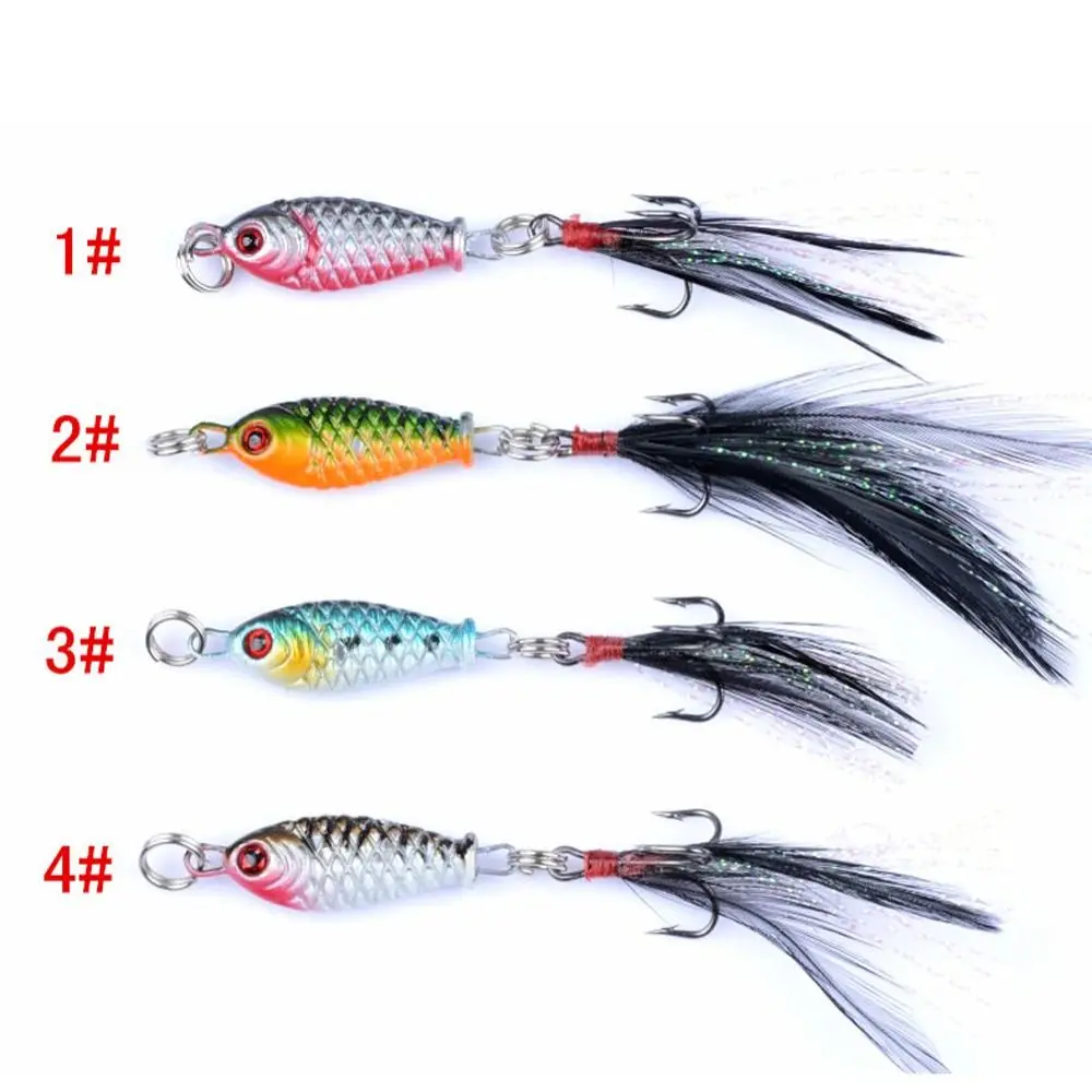 Señuelos VIB de hundimiento, cebo duro Wobbler de 3,2 cm/5g, señuelo de cuchara, vibraciones, cuchara de Metal para Pesca en agua salada - imagen 4