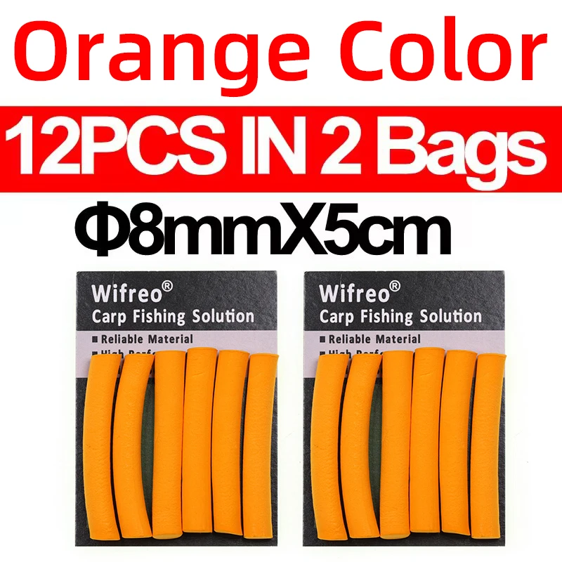 8mm orange 12pcs