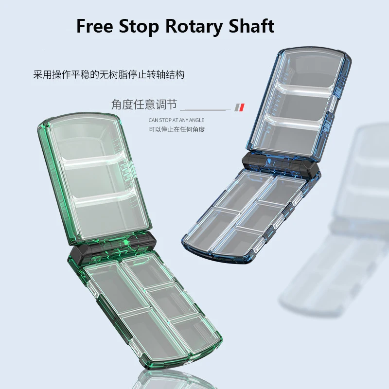 Caja de accesorios portátil para pesca, caja de aparejos de pescador, cajas de cebo de plástico, organizador de anzuelos, herramienta de almacenamiento para carpa, artículos de pesca - imagen 5