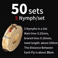 50 sets 5 nymphs rig