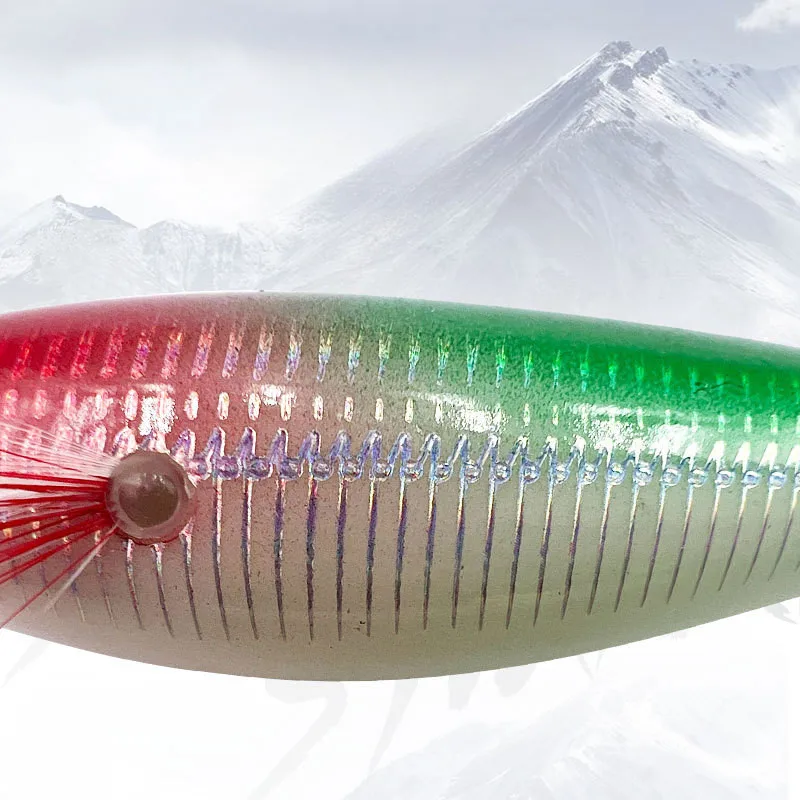 Señuelo de pesca con plantilla de calamar, 10g/10cm, camarones, gambas, brillo luminoso en la oscuridad, Spinner Artificial, aparejos de señuelo para sepia, pulpo - imagen 5