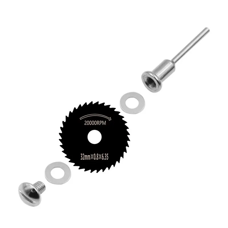 Juego de cuchillas de sierra de corte eléctrico HSS, Mini Circular ultrafina, varilla de 3,2 MM, herramientas de Metal para carpintería, accesorios de amoladora, 22-44MM, 6 uds. - imagen 4