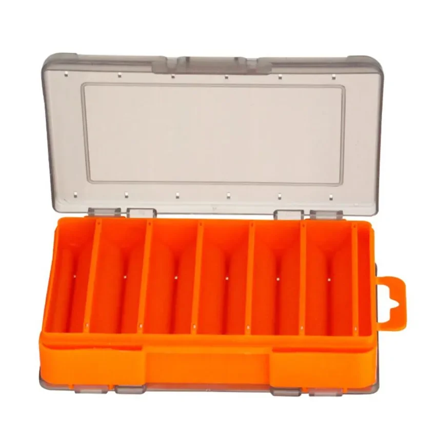 Caja de pesca de 12 compartimentos, portátil para exteriores, doble cara, organización de cebo, caja de herramientas de pesca multifuncional - imagen 5