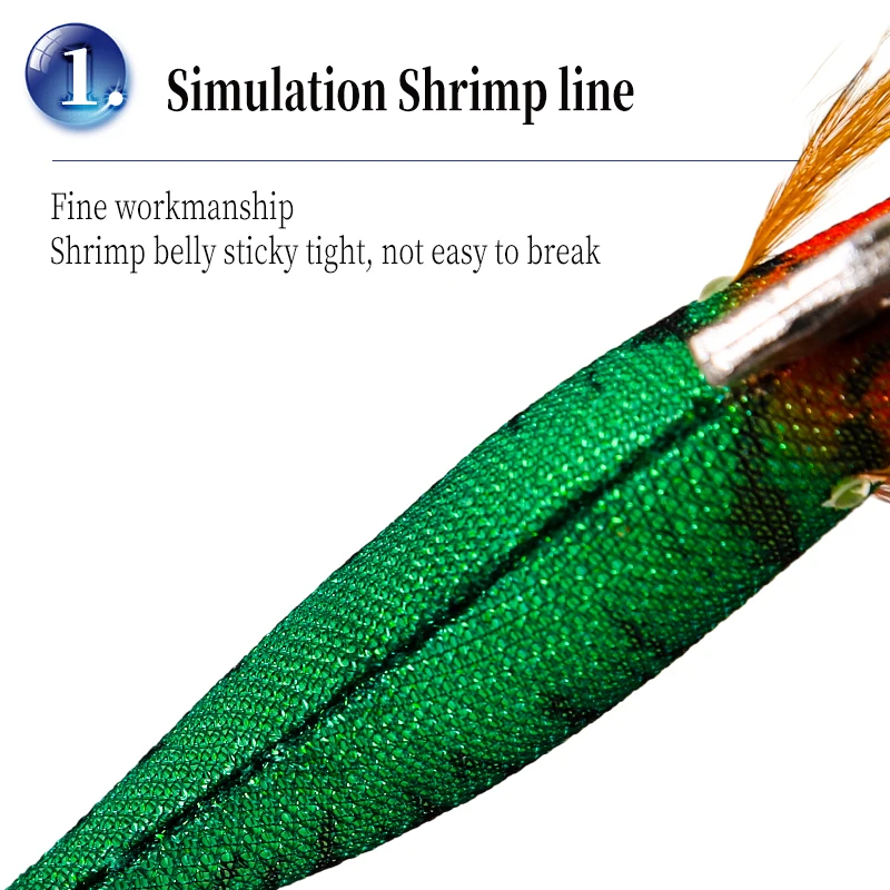 FSDZSO-Cebo de calamar Artificial, anzuelos fuertes de hundimiento lento, pesca en el mar, pulpo, sepia, luminoso, EGI, 3,0 #3,5 - imagen 4