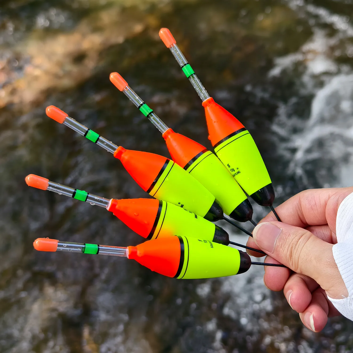 Sougayilang 5 unids/lote juego de flotadores de pesca 10g 20g 30g boya flotante de espuma Bobber para accesorios de pesca equipo aparejos de pesca - imagen 5