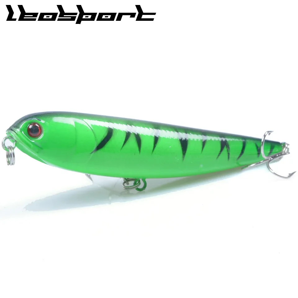 LEOSPORT-Señuelos de Pesca de lápiz duro, 1 piezas, 10cm/g 15,5, cebo Artificial Topwater, aparejos Crankbaits, envío gratis - imagen 2