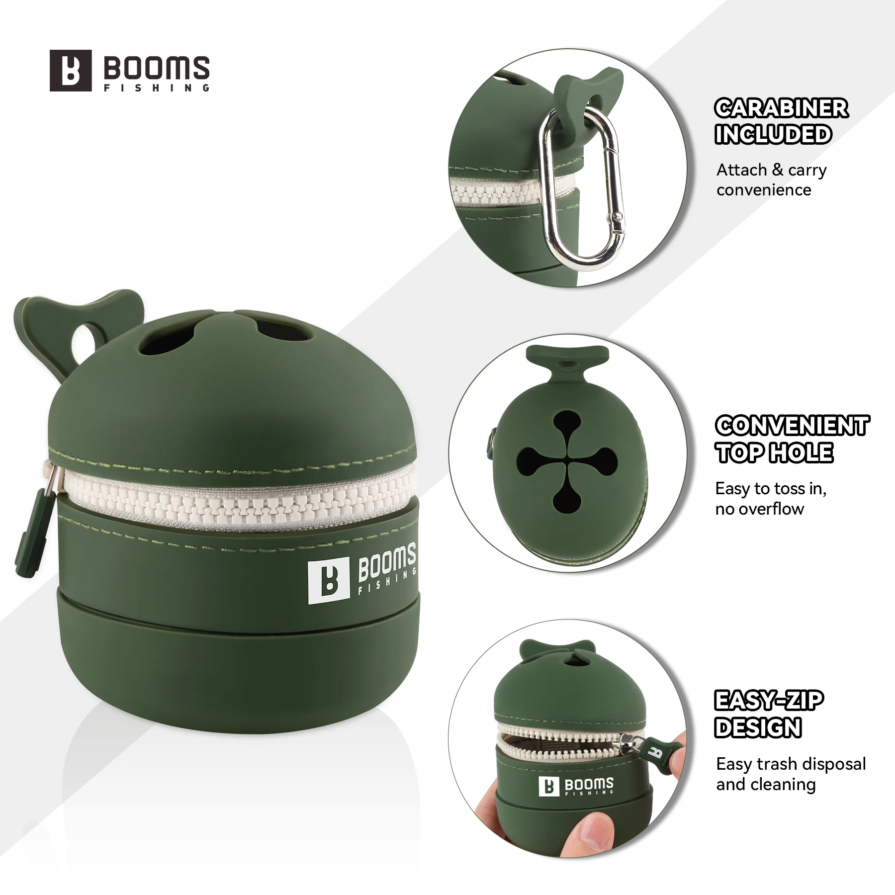 Booms Fishing ST2 Cubo de basura plegable para pesca con mosca - imagen 4