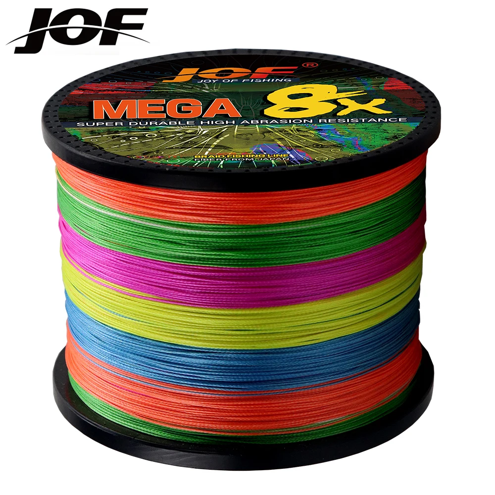 JOF 500M 1000M 8 hebras súper fuertes 8 líneas de Pesca trenzadas PE multifilamento para Pesca de carpa cuerda de alambre Pesca - imagen 4