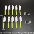 yellow S and battery