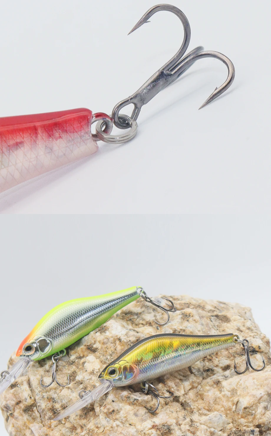 VOLIN-señuelo Artificial Wobbler de pesca, cebo duro con bola, 95mm, 9,5g, Minnow, 1 unidad, nuevo - imagen 4