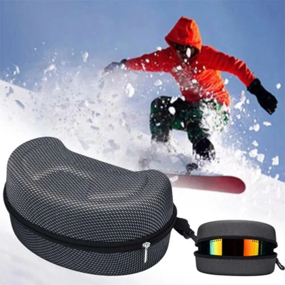 Bolsa deportiva para gafas con cremallera, caja impermeable para gafas de esquí EVA, estuche para gafas de Snowboard, Estuche de transporte para gafas de sol, estuche para gafas de esquí - imagen 3