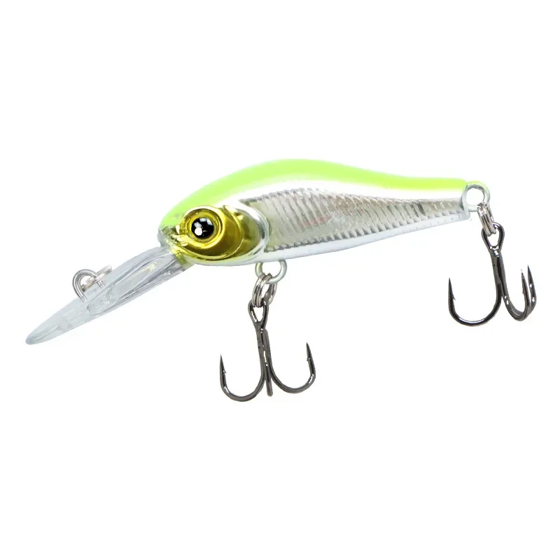 1 unidad 3,5 cm 2,4g señuelo de Pesca calidad Minnow señuelo ojos 3D cebo duro de plástico Pesca plantilla Artificial Wobblers Crankbait cebo de Pesca - imagen 2
