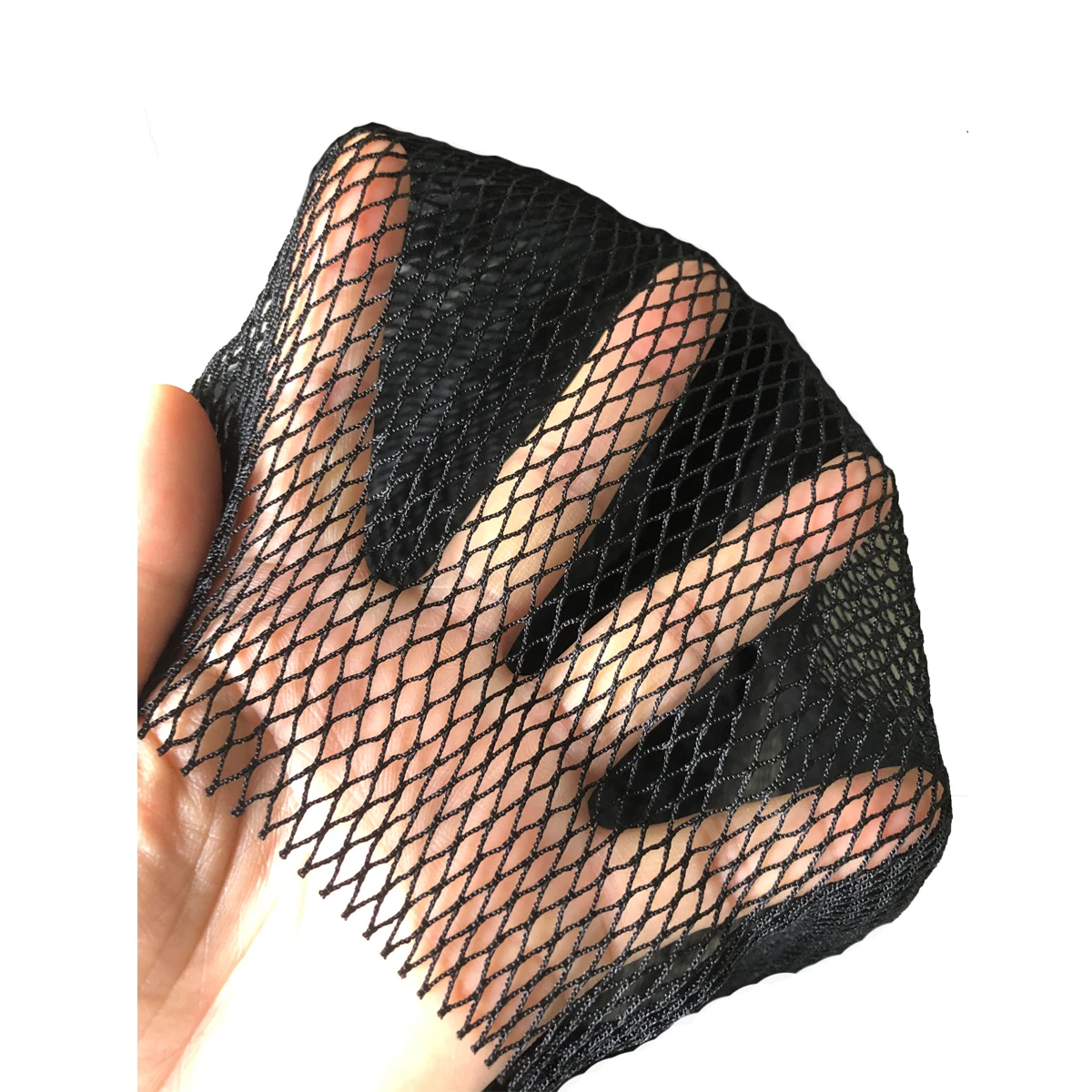 POUI COME DREAM Red de pesca de nailon semiacabada sin nudos tamaño de malla 3MM-20MM red suave para jaula de cría red de pescado negra - imagen 4