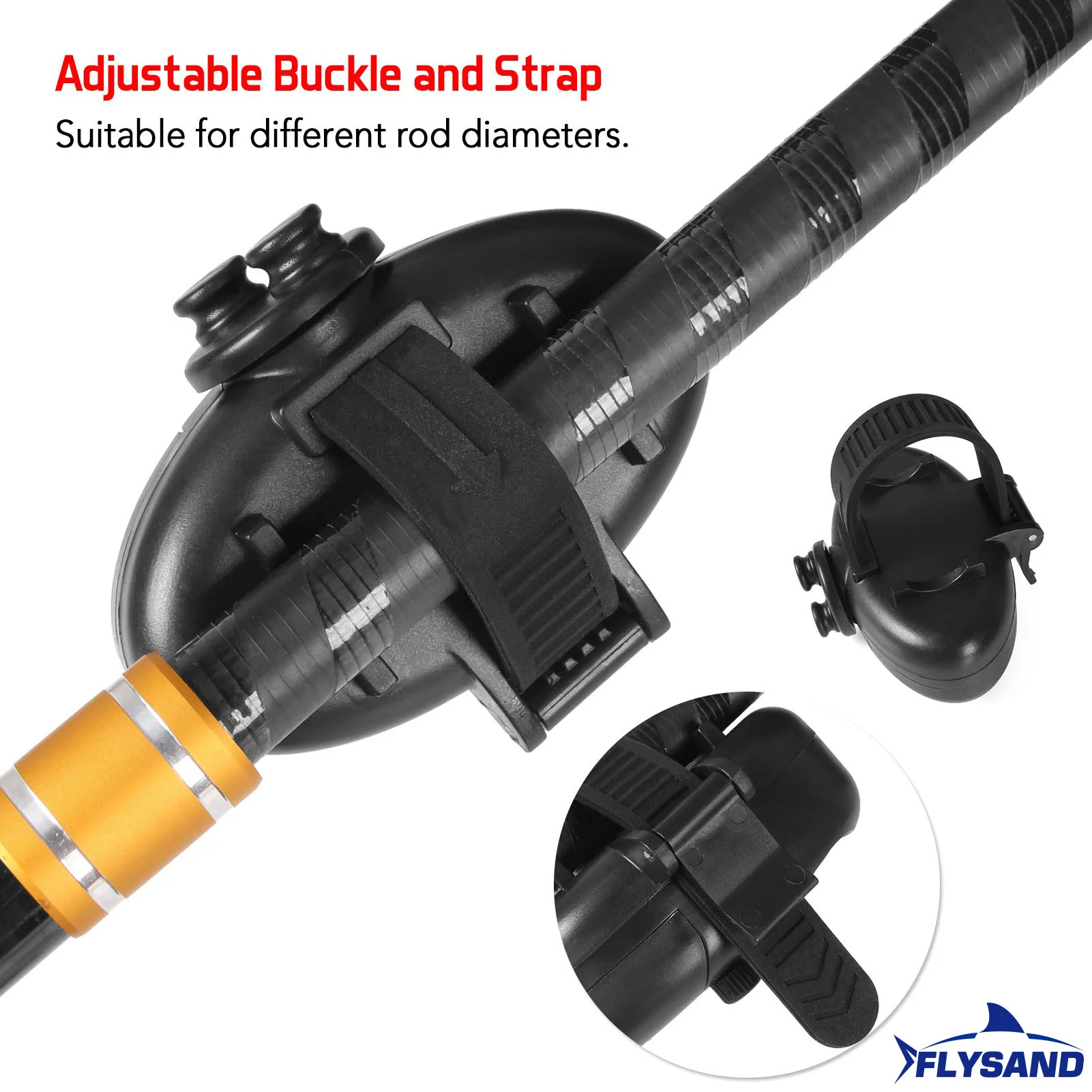 FLYSAND-alarma de picadura de pescado para pesca, zumbador electrónico en caña de pescar con sirena fuerte, indicador diurno y nocturno con batería para pesca - imagen 5