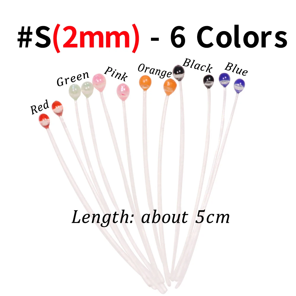 Ojos de cangrejo de camarón de 2mm y 3mm, Material de atado de pesca para moscas de agua salada y Lucio, azul, rojo, Naranja, Rosa, Verde, negro, amarillo y marrón, 20 piezas - imagen 3