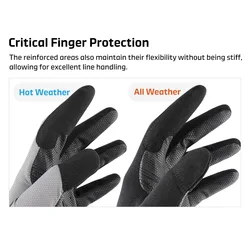 Guantes de pesca NOEBY Nanoclaw Powered – Secado rápido para costa y mar