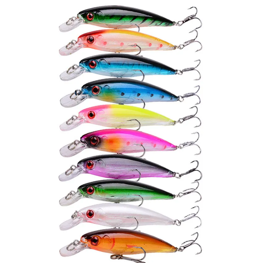Señuelos de Pesca de pececillos, cebo duro flotante de 11cm, 13g, Artificial, Wobbler, Crankbait, carpa, perca, aparejos de Pesca, 3/5/8 piezas - imagen 2