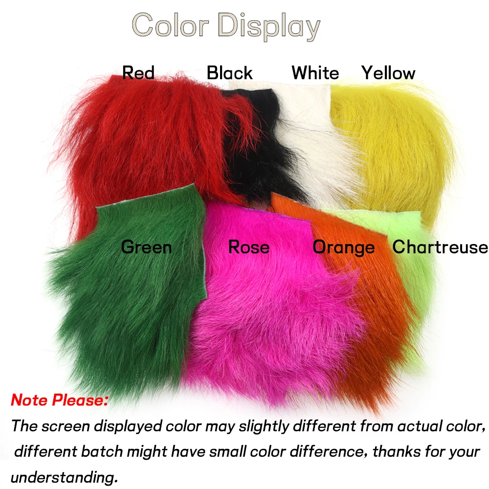 Wifreo-Material de atado de moscas de paracaídas, minicola de gallo, parche de piel, 6x6cm, 1 unidad - imagen 3