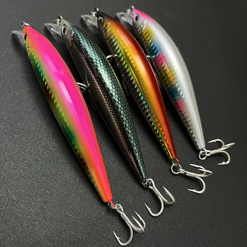 Señuelo de pececillo hundido de peso pesado, 120mm, 45g, agua dulce, fundición larga, cebo duro Artificial, trucha, lubina, Swimbait, suministros de pesca - imagen 4