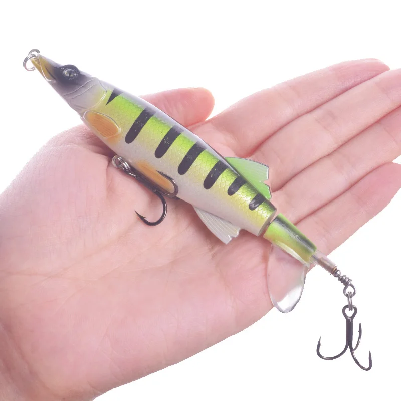 Proleurre-señuelo de pesca Artificial, cebo Duro y suave, cola giratoria, aparejos Geer, 13cm, 16gTopwater - imagen 5