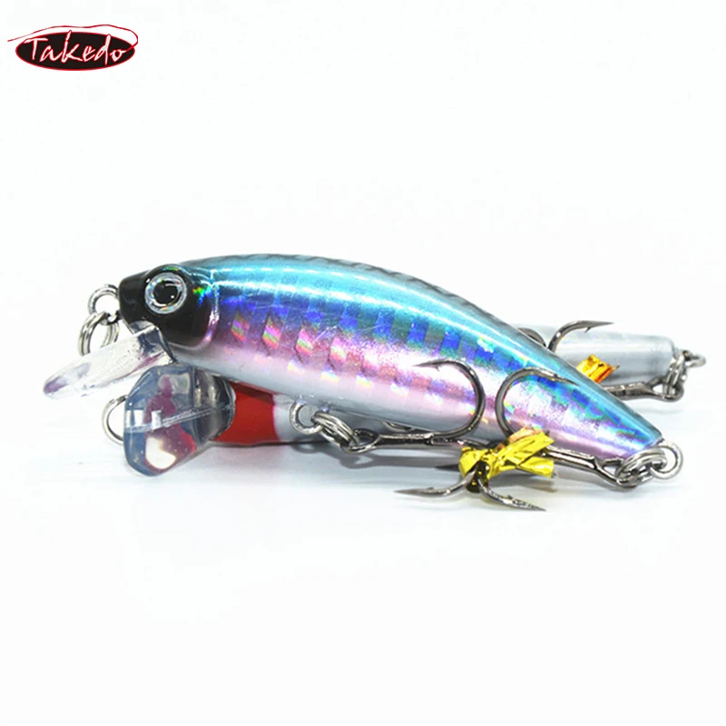 TAKEDO señuelo de lubina, señuelo de caballa española, venta al por mayor, Wobblers Jerkbait LB50 50mm 6,8g, Señuelos de pesca de pececillo que se hunden - imagen 4