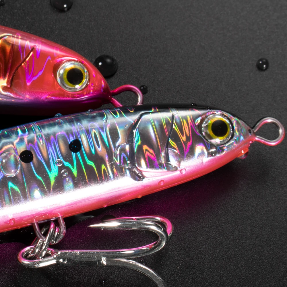 JIGGING PRO 130mm 55g señuelo tipo lápiz que se hunde señuelo de pesca de agua salada cebo de fundición a tierra atún Kingfish Amberjack - imagen 5