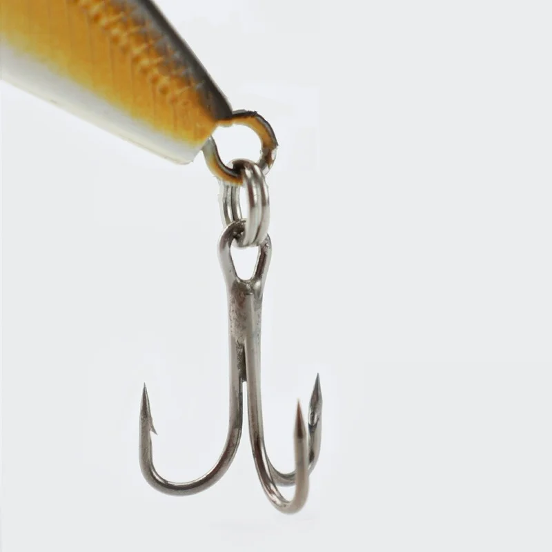 Señuelo de pesca de pececillo flotante, 1 piezas, 60mm, 4g, ojos 3D, Crankbait Wobbler, cebo duro de plástico Artificial, aparejos de pesca - imagen 3