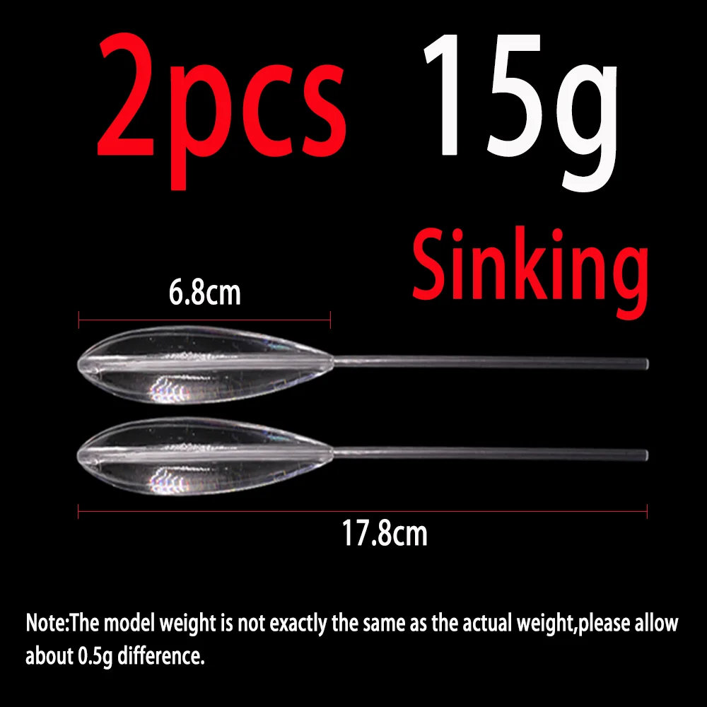 2pcs Sinking 15g
