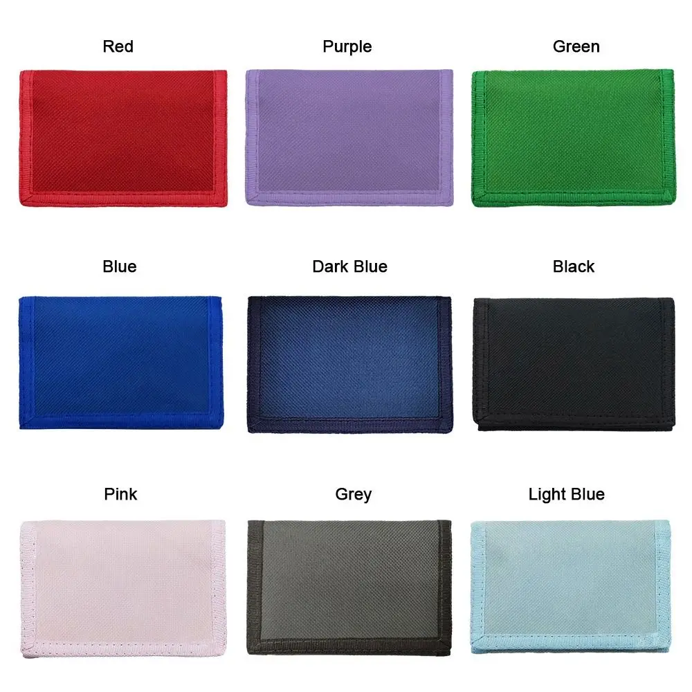 Regalos Cartera delgada multifuncional al aire libre con cremallera monedero de viaje mujer hombre cartera deportiva triple clásica - imagen 5