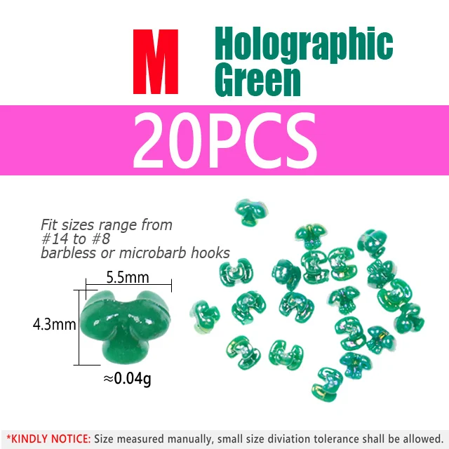 S2 Green 20pcs M