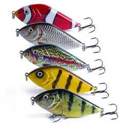 Señuelo tipo de hundimiento lento con cuentas de sonajero, 10cm/7cm, 45g/15,5g, cebo duro Artificial de imitación de ojo de pez 3D, señuelos de pecera de imitación