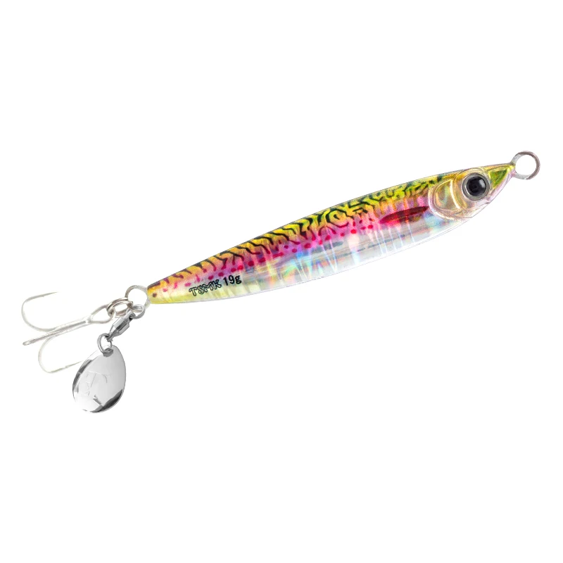 Placa de hierro TK curvada en forma de S, cebo falso importado de Japón, 12G, 15G, 30g, biónico, rizador de caballa española - imagen 5