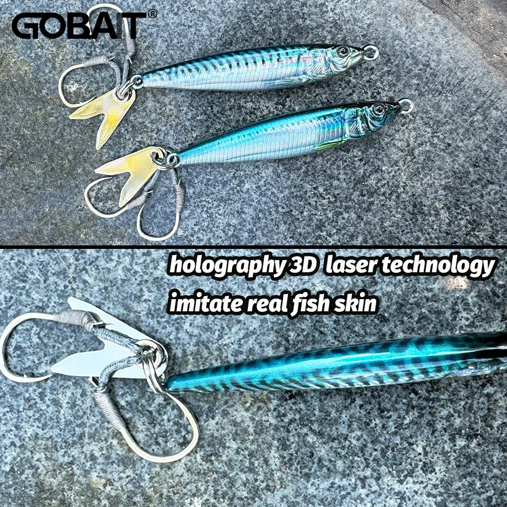 Señuelo de plantilla de Metal 20g 30g 40g 3D impreso aparejos de Pesca de hundimiento rápido gancho de hoja Swimbait Pesca cebo VIB - imagen 5