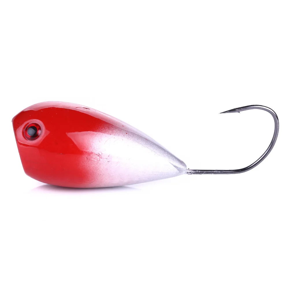 Popper Huevo Croata Boca Grande – Señuelo duro con anzuelo simple - imagen 5