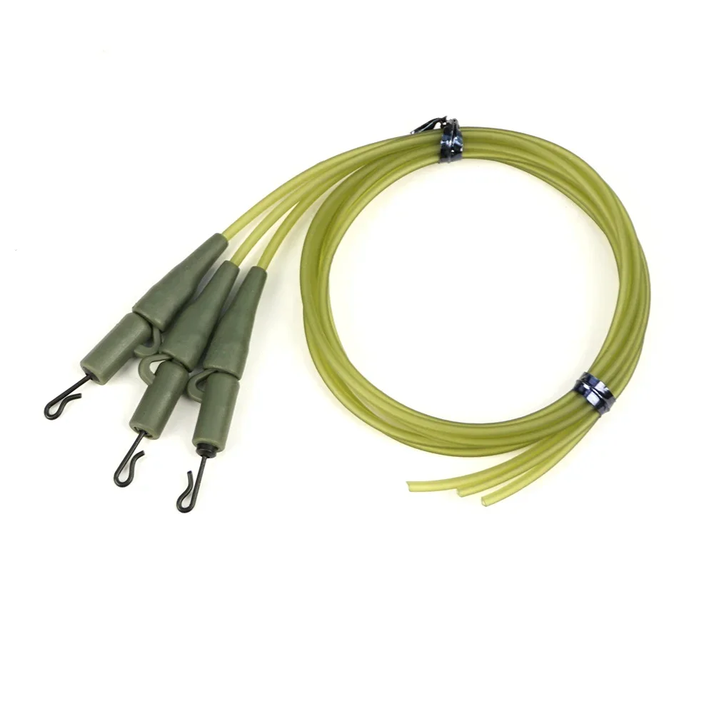 Hirisi-plantilla de pesca de carpa, mangas de línea de gancho, funda de tubo de aparejo suave, línea de pesca de imitación para aparejo de carpa, herramienta de accesorios - imagen 4