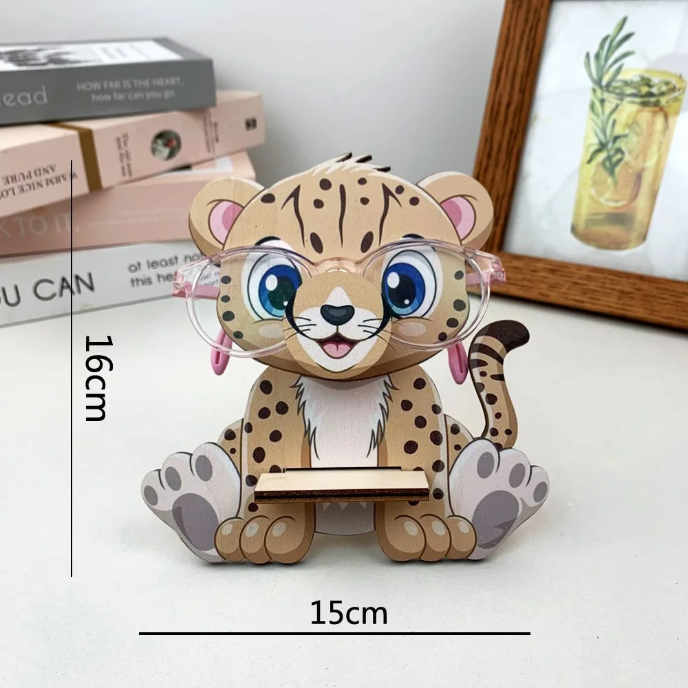 Nuevo soporte de madera para gafas, estante de almacenamiento de gafas bonito hecho a mano, estante de exhibición de gafas de animales para hombres, mujeres y adultos - imagen 4