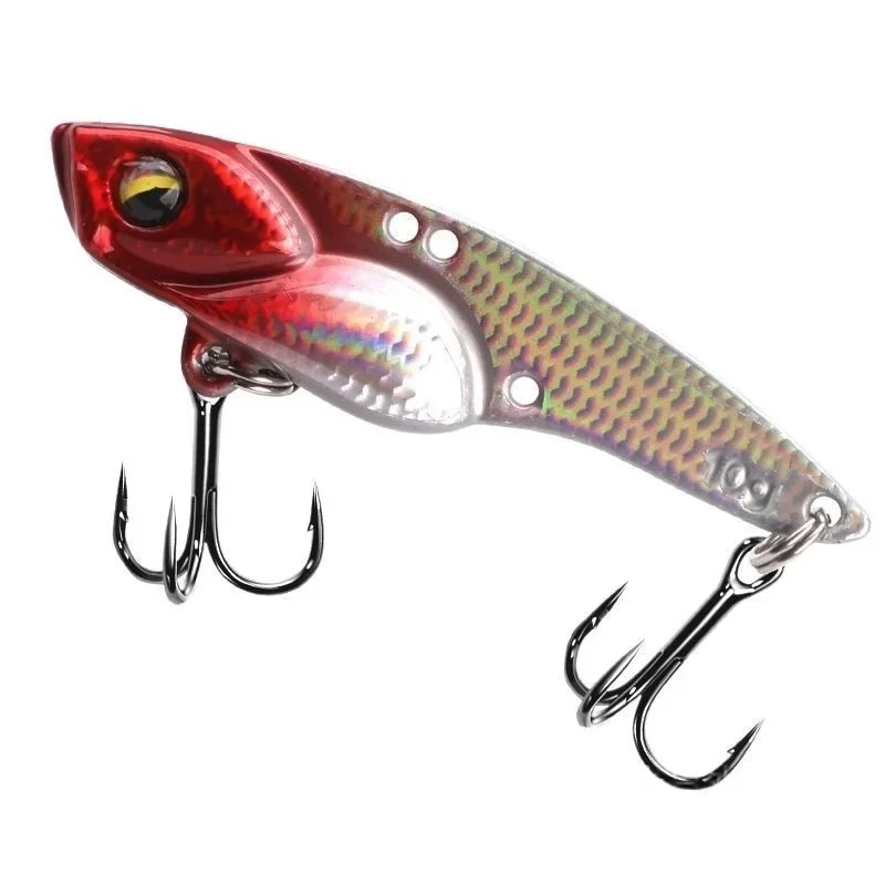 MUKUN 1 Uds 5g 7g 10g 14g Metal VIB señuelo de pesca vibración ojos 3D manivela señuelos invierno hundimiento cebo duro Swimbait aparejos de pesca - imagen 2