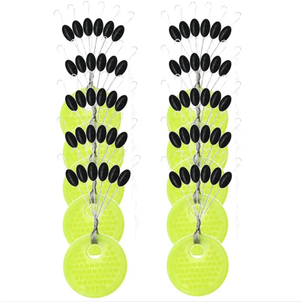 Caña de pescar de goma para carpa, barra Vertical de 60 piezas, 10 grupos de resistencia, no daña el sedal, accesorios de aparejos de pesca - imagen 5