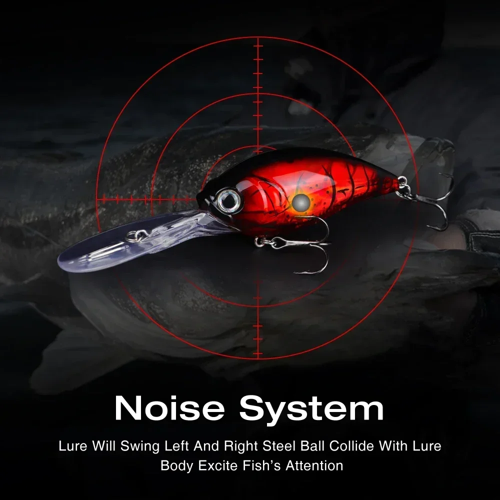 THORFORCE-SEÑUELOS DE pesca de superficie, cebo Artificial de agua salada, Wobbler, trucha, lubina, perca, Lucio, 70MM - imagen 3