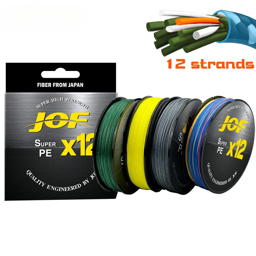 JOF Japón Original 9x12x16x hilo de pescar multifilamento 20LB-100LB Original X-Wire Multicolor mejor hilo de pescar de carpa trenzado 500m - imagen 5