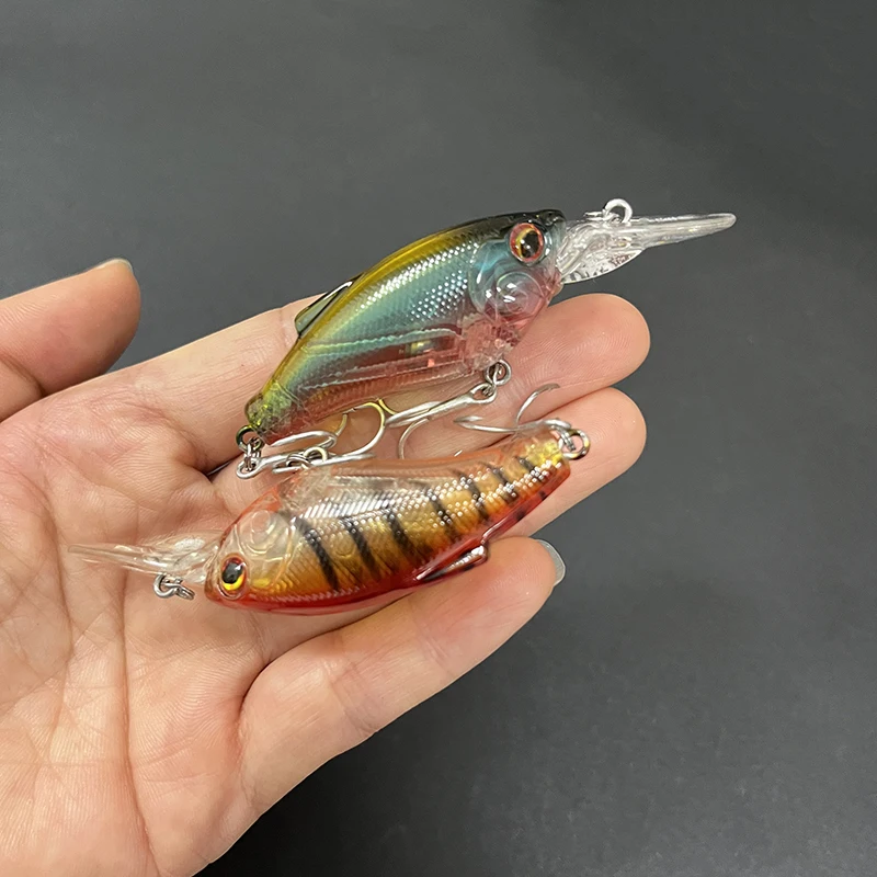 Señuelos de Pesca Crankbait de 9g y 55mm, Wobblers flotantes de superficie, cebo duro Artificial para Lucio, lubina, equipo de Pesca de plástico - imagen 4
